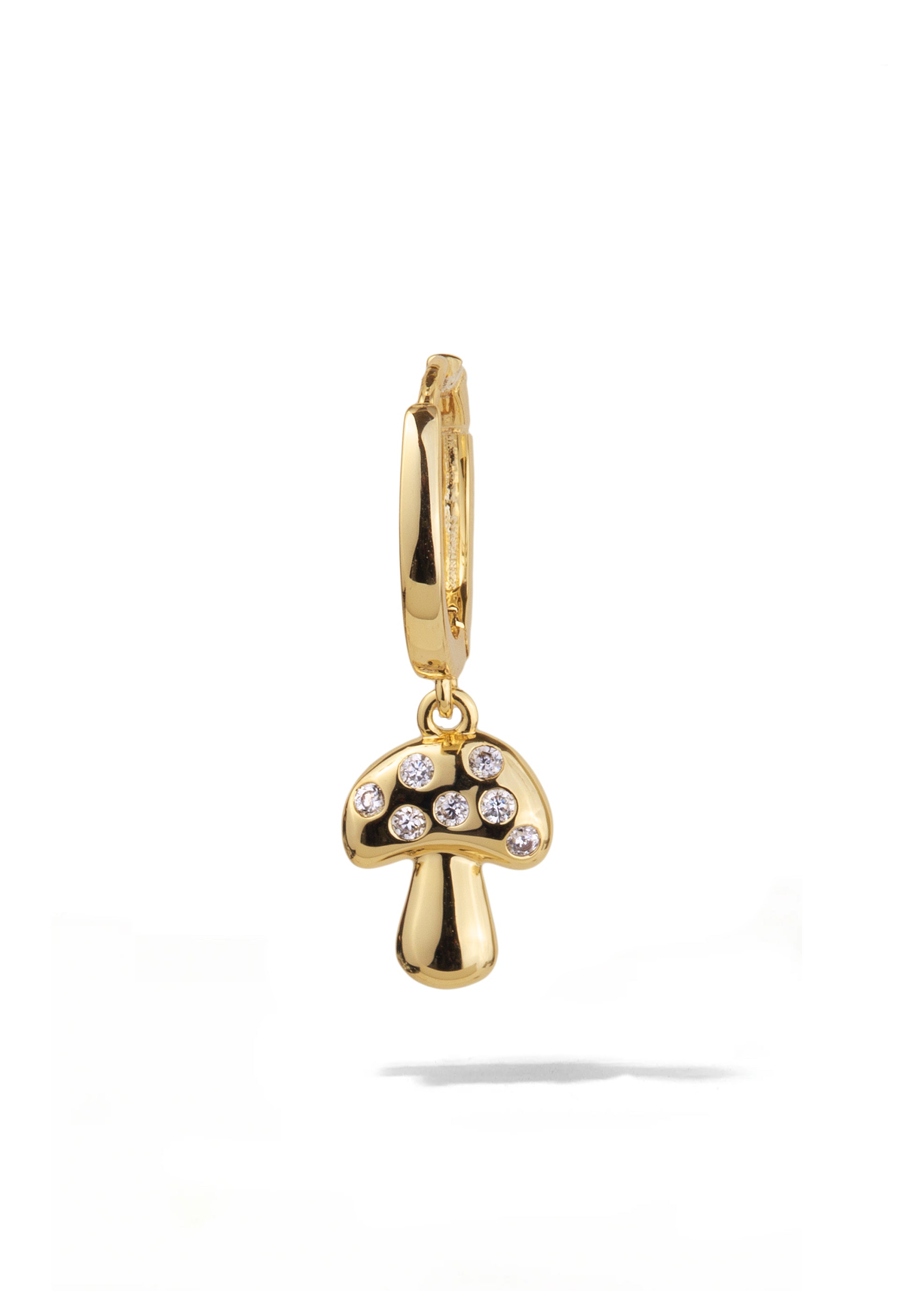 Mushroom Huggie Earring