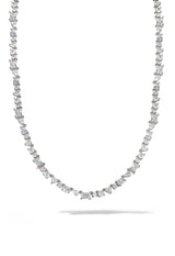 Mixed Shape Tennis Necklace