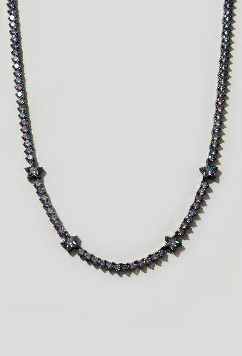 Mystic Topaz Star Tennis Necklace
