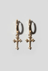 Cross Huggie Earring