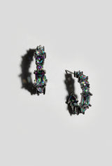 Mystic Topaz Crystal Hoops